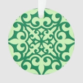 marokkanische Fliesen - Smaragd und hellgrün Ornament (Vorderseite)