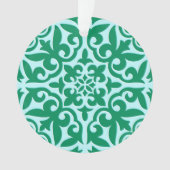 marokkanische Fliesen - türkis und aquatisch Ornament (Vorderseite)