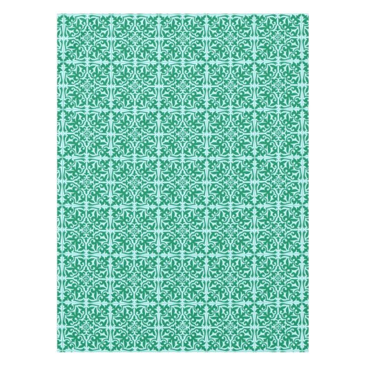 marokkanische Fliesen - türkis und aquatisch Tischdecke (Vorderseite)