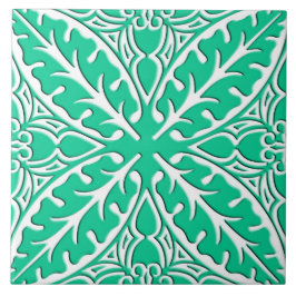 Marokkanische Fliesen - Türkis und Weiß