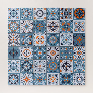 marokkanische Fliesen: Vintage Nahtlose Eleganz Puzzle