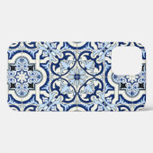 Marokkanische Fliesen: wunderschöne blaue Muster. Case-Mate iPhone Hülle (Rückseite (Horizontal))