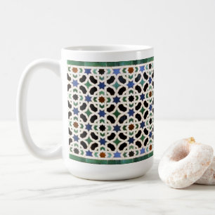 Marokkanische Fliesensterne Kaffeetasse