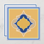 marokkanische Formen: Flachkarte Mitteilungskarte (Vorne/Hinten)