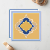 marokkanische Formen: Flachkarte Mitteilungskarte (Vorderseite/Rückseite Beispiel)