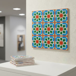 Marokkanische geometrische Keramikfliesen-Dekorati Fliese