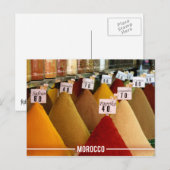 marokkanische Gewürze, ätherische Gewürze aus Maro Postkarte (Vorne/Hinten)