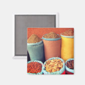 marokkanische Gewürze Magnet (Vorderseite/Rückseite)