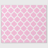 Marokkanische Gitterrosa- und weißegemusterte Geschenkpapier (Flach)