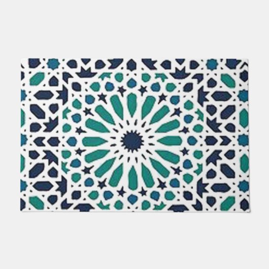 marokkanische Glasur an Fußmatte (Vorderseite)