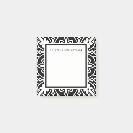 marokkanische Grenze zwischen Schwarz und Weiß | P Post-it Klebezettel (Vorderseite)