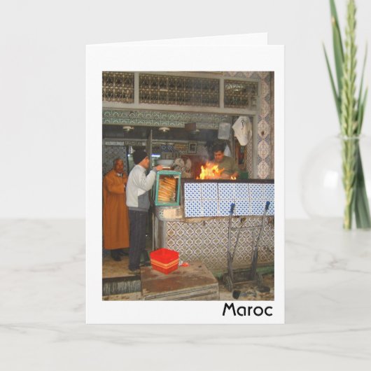 marokkanische GRILLEN Karte (Vorderseite)