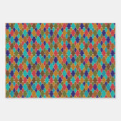 marokkanische Kachelmuster, Stern, länglich, Arabe Geschenkpapier Set (Vorderseite 2)