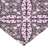 marokkanische Kacheln - eisrosa und schwarz Tischdecke (Schrägansicht)