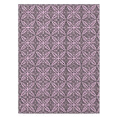 marokkanische Kacheln - eisrosa und schwarz Tischdecke (Vorderseite)