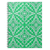 marokkanische Kacheln - Jadegrün und Weiß Notizblock (Vorderseite)