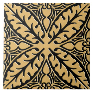 marokkanische Kacheln - Kamelbräune und Schwarz