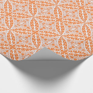 marokkanische Kacheln - orange und weiß Geschenkpapier
