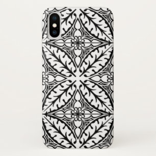 marokkanische Kacheln - weiß und schwarz Case-Mate iPhone Hülle