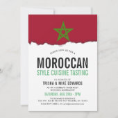 marokkanische Küche | Party Flag Weißer Einladung (Vorderseite)