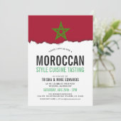 marokkanische Küche | Party Flag Weißer Einladung (Stehend Vorderseite)
