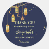 Marokkanische Laternen sternenförmig personalisier Runder Aufkleber (Vorderseite)