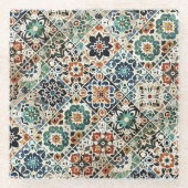 marokkanische Mischologie Glasuntersetzer (Vorderseite)