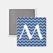 Marokkanische Moods Chevrons Magnet (Vorderseite/Rückseite)