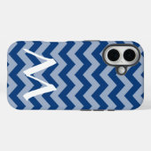 Marokkanische Moods Chevrons mit Monogramm Case-Mate iPhone Hülle (Rückseite (Horizontal))