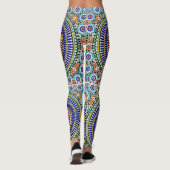 Marokkanische Mosaik Print Leggings (Rückseite)
