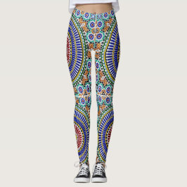 Marokkanische Mosaik Print Leggings