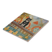 Marokkanische Mosaikkatze abstrakt Fliese (Seite)