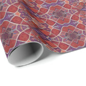 Marokkanische Mosaikkunst lila türkisfarben Geschenkpapier (Rolleneckpunkt)