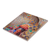 Marokkanische Mosaikkunst mit farbenfroher Urlaubg Fliese (Seite)