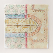 Marokkanische Moschee Door Wasserfarbe Jigsaw Puzz Puzzle (Horizontal)