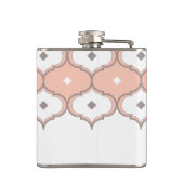 Marokkanische Muster-Monogramm-Flasche Flachmann (Rückseite)