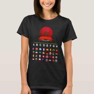 Marokkanische Nationalfußballmannschaft Fußballfan T-Shirt