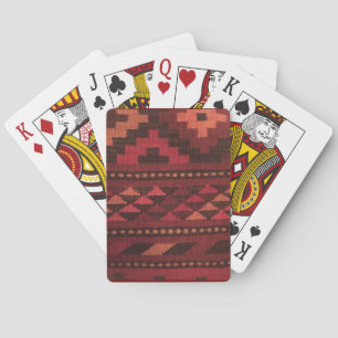 Marokkanische Rug Playing Cards, Maroon-Töne Spielkarten
