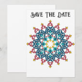 Marokkanische Save the Date-Karte Date (Vorne/Hinten)