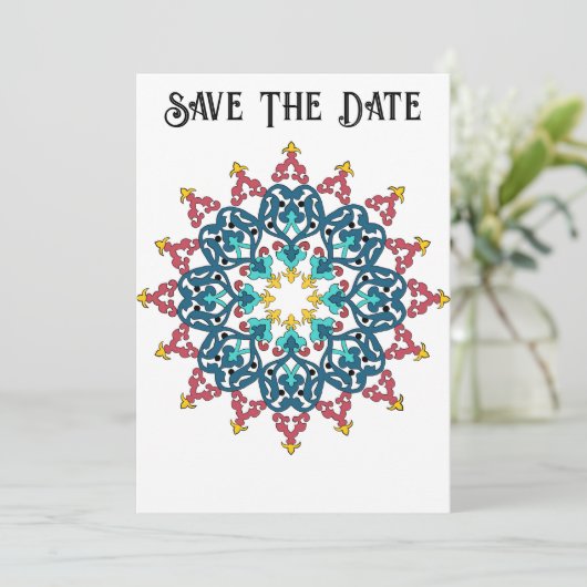 Marokkanische Save the Date-Karte Save The Date (Stehend Vorderseite)