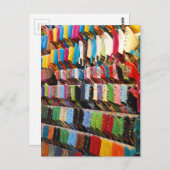 marokkanische Schuhe Postkarte (Vorne/Hinten)
