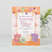 marokkanische Slumbre-Party Einladung (Stehend Vorderseite)