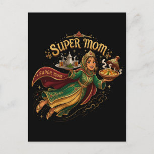 Marokkanische Super-Mama - Muttertagsgeschenk Postkarte