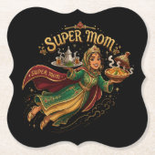 Marokkanische Super-Mama - Muttertagsgeschenk Untersetzer (Vorderseite)
