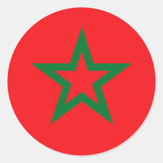 marokkanische T - Shirt und Geschenke Runder Aufkleber (Vorderseite)