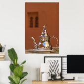 Marokkanische Teekanne Poster (Heimbüro)