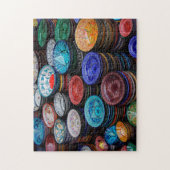 marokkanische Teller auf dem Markt Puzzle (Vertikal)