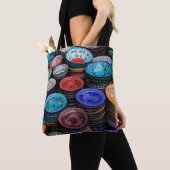 marokkanische Teller auf dem Markt Tasche (Von Nahem)
