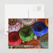 marokkanische Teller der Keramik Postkarte (Vorne/Hinten)