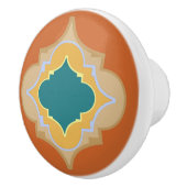 marokkanische Terrakottönen Keramikknauf (Rechts)